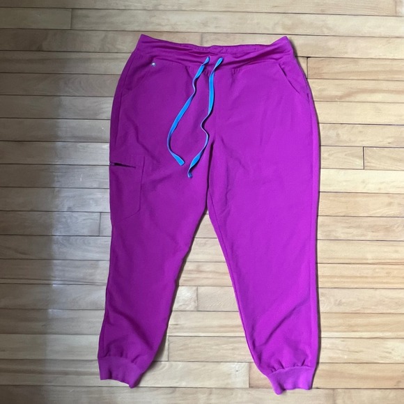 Figs Pants - FIGS Technical Collection Magenta Purple Jogger Scrub Pants XL/P Petite